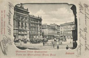 Budapest V. Gizella tér, Haas palota, Pesti Magyar Kereskedelmi Bank, Borhegyi F. üzlete, Divald Károly 242. sz. (EK)