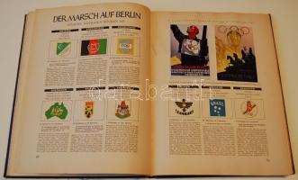 OLYMPIA 1936. Közel 400 db klf. cigarettakártya 2 előnyomott albumban / Fast 400 versch. Zigarettenkarten in 2 Alben