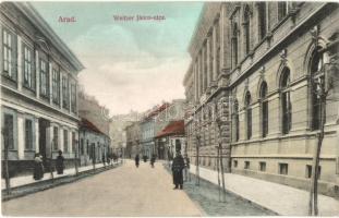 Arad, Weitzer János utca, könyvnyomda / street, printing house (EK)