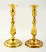 Réz gyertyatartó párban, m:22 cm (2×)