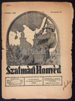 1917 A Szatmári Honvéd, a M. kir. szatmári 12-ik honvéd gyalogezred újságjának 1. évfolyam 1. száma, 12p