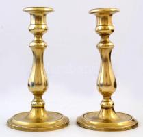 Réz gyertyatartó párban, m:18 cm (2×)
