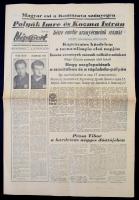 1964 A Népsport XX. évfolyamának 210. száma, címlapon Polyák Imre és Kozma István csapat olimpiai sikerével