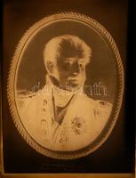 Eugene Beauharnais bárót ábrázoló üveg fotónegatív az 1800-as évekből