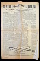 1972 A Magyar Nemzet XXVIII. évfolyamának 215. száma, benne Gedó György és Hegedűs Csaba olimpiai sikereivel