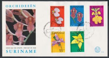 Orchideák sor FDC-n, Orchids set on FDC