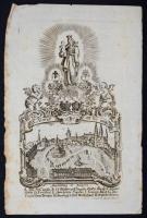 XVII-XVIII. század: 19 db különböző rézmetszetű szentkép és kegykép, közte színezettek is, Látványos...