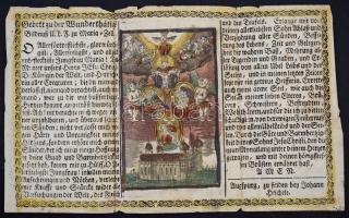 XVII-XVIII. század: 19 db különböző rézmetszetű szentkép és kegykép, közte színezettek is, Látványos...