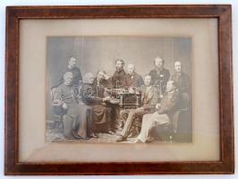 1870 Liszt Ferenc (1811-1886) 50 éves pályáfutásának jubileumán barátai társaságában (Haynold bíboro...