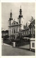 Marosvásárhely, Targu Mures; Római katolikus templom, székely kapu / Roman catholic church, gate