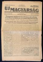 1944  Az Új Magyarország XI. évfolyamának 191. száma, címlapon háborús hírekkel