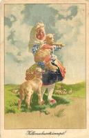 30 db VEGYES húsvéti üdvözlőlap / 30 mixed Easter greeting postcards