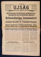 1938  Az Ujság XIV. évfolyamának 58. száma, címlapon háborús hírekkel