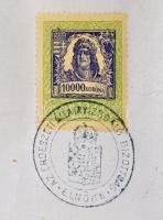 1925 Díszes erdőmérnöki oklevél, a M. Kir. Bányamérnöki és Erdőmérnöki Főiskola hallgatójának az Erd...