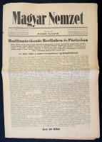 1939  A Magyar Nemzet II. évfolyamának augusztus 288. száma, berlini és párizsi politikai hírekkel