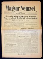 1942  A Magyar Nemzet  66. száma, a szovjet a fegyverszüneti feltételek elutasításáról