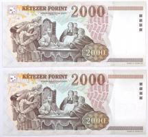 1998. 2000Ft "CE" (2x) sorszámkövetők T:I
Adamo F56.4