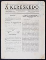 1913 A Kereskedő, a Magyar Kereskedők Egyesületének Hivatalos Közlönye III. évfolyamának 3-4. száma