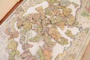 1906 A Magyar Korona országainak összerakható térképe, Szerk.: Schuller Fr., Nagyszeben, Neuzil kiad...