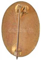 1920-1944. "Koronás Vöröskereszt" zománcozott nővér jelvény (22x15mm) T:2
HV 1132