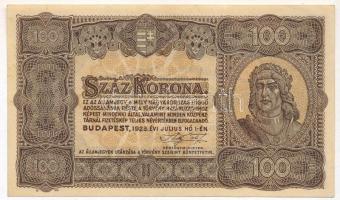 1923. 100K számozás és nyomdahely nélkül T:III szép papír Adamo K30