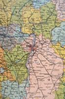 1911 Magyar Sz. Korona Országainak közigazgatási és közlekedési térképe, rajzolta Homolka József, Bu...