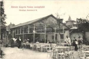 Budapest XIV. Városliget, Hermina út 59. Gregorits Ferenc vendéglője