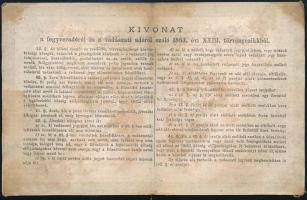 1892 Vadászati jegy / Vadászjegy / Hunter ticket