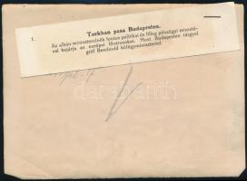 1913 Turkhan pasa albán miniszterelnök. Korabeli sajtófotó, hozzátűzött szöveggel / 1913 Turkhan pas...