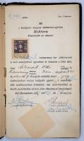 1923 Jogi kar leckekönyv, számos híres jogász aláírásával