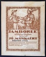1933 Jamboree oklevél Teleki Pál saját kezű aláírásával