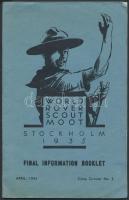 1935 World Rover Scout Moot Stockholm. Final Information Booklet. 16 p. + a megnyitó programja. / Booklet + the opening ceremony program.