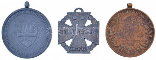 3db-os militária kitüntetés és jelvény tétel: 1898. "Jubileumi Emlékérem Fegyveres Erő Számára&...