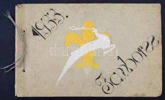 1933 Gödöllői Jamboreen készült magán fotókat tartalmazó album, kb 100 feliratozott képpel. / Jambor...