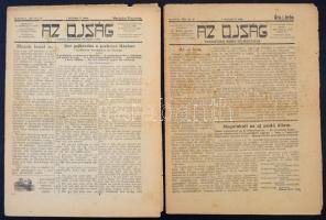 1920 Az Ojság, 7 száma, I. évf. 1., 3.,4., 5., 6., 7.,9. számai, Szerk.: Nagy Imre, izraelita viccla...