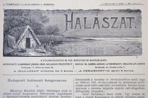 1901 Halászat, 2 db, II. évf. 14., IV. évf. 15. szám, Szerk.: Landgraf János, kiadja: Dr. Lendl Adol...