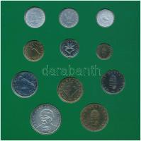 1995. 10f-200Ft (11xklf) forgalmi sor dísztokban, benne 200Ft Ag "Deák", "Magyarorszá...