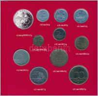 1994. 10f-200Ft (11xklf) forgalmi sor dísztokban, közte 1994. 200Ft Ag "Deák", "Magya...