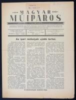 1927 A Magyar Műiparos II. évfolyamának 4. száma, címlapon az ipari műhelyekről szóló cikkel, 8p