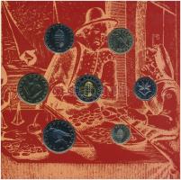 2001. 1Ft-100Ft (7xklf) forgalmi sor dísztokban, "Magyarország pénzérméi" sorozat T:BU
Ad...