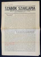 1937 A Szabók Szaklapja, a Ruházati Munkások Országos Egyesületének Hivatalos Közlönye november-decemberi szám, 6p