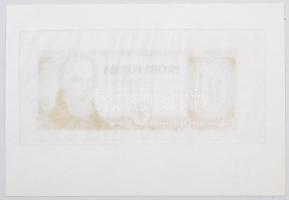 1973. Táncsics 01 "PRÓBA FORMA" előlap kész, illesztőkeresztekkel, hátlap üres, nagy ívszé...