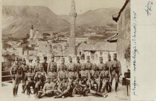 1909 Mostar, K.u.K. soldiers group photo (EB)