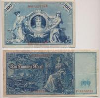 Német Birodalom 1908. 100M + 1910. 100M T:III,III-
German Empire 1908. 100 Mark + 1910. 100 Mark C:...