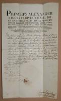1824 Rudnyánszky József besztercebányai püspök aláírása
