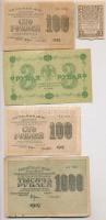 Szocialista Szövetségi Szovjet Köztársaság 1918-1919. 2R-500R (8xklf) T:II-,III,III- Russian Socialist Federated Soviet Republic 1918-1919. 2 Rubles - 500 Rubles (8xdiff) C:VF,F,VG