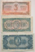 Szovjetunió 1937. 3Ch + 5Ch + 10Ch T:III
Soviet Union 1937. 3 Chervontsa + 5 Chercontsev + 10 Cherv...