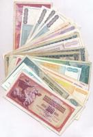 Jugoszlávia 1981-1994. 30db-os vegyes bankjegy tétel T:II,III,III- Yugoslavia 1981-1994. 30pcs of banknotes C:XF,F,VG