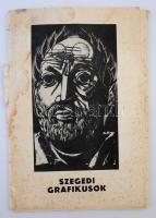Szegedi grafikusok, Szerk.: Nagy Károly. Szeged, 1980, Szeged megyei városi tanács V.B. művelődésügyi osztálya. Kiadói papírmappában, megviselt, szakadt, foltos állapotban, 17 reprodukcióval.
