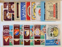 126 db normál és 71 db nagyméretű gyufacímke, közte külföldi és magyar címkékkel(városok, nevezetess...